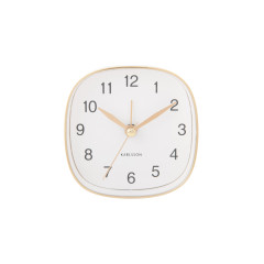 Budík Karlsson KA5957WH Travel Square, 9cm